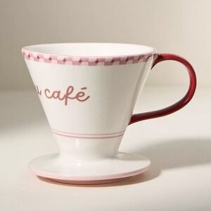 Anthropologie Maeve Violette Stoneware Café Pour-Over Coffee Maker, NWT